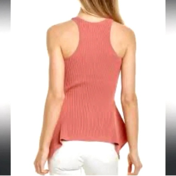 Cinq a Sept Asymmetrical Knit Ribbed Top - Picture 5 of 5